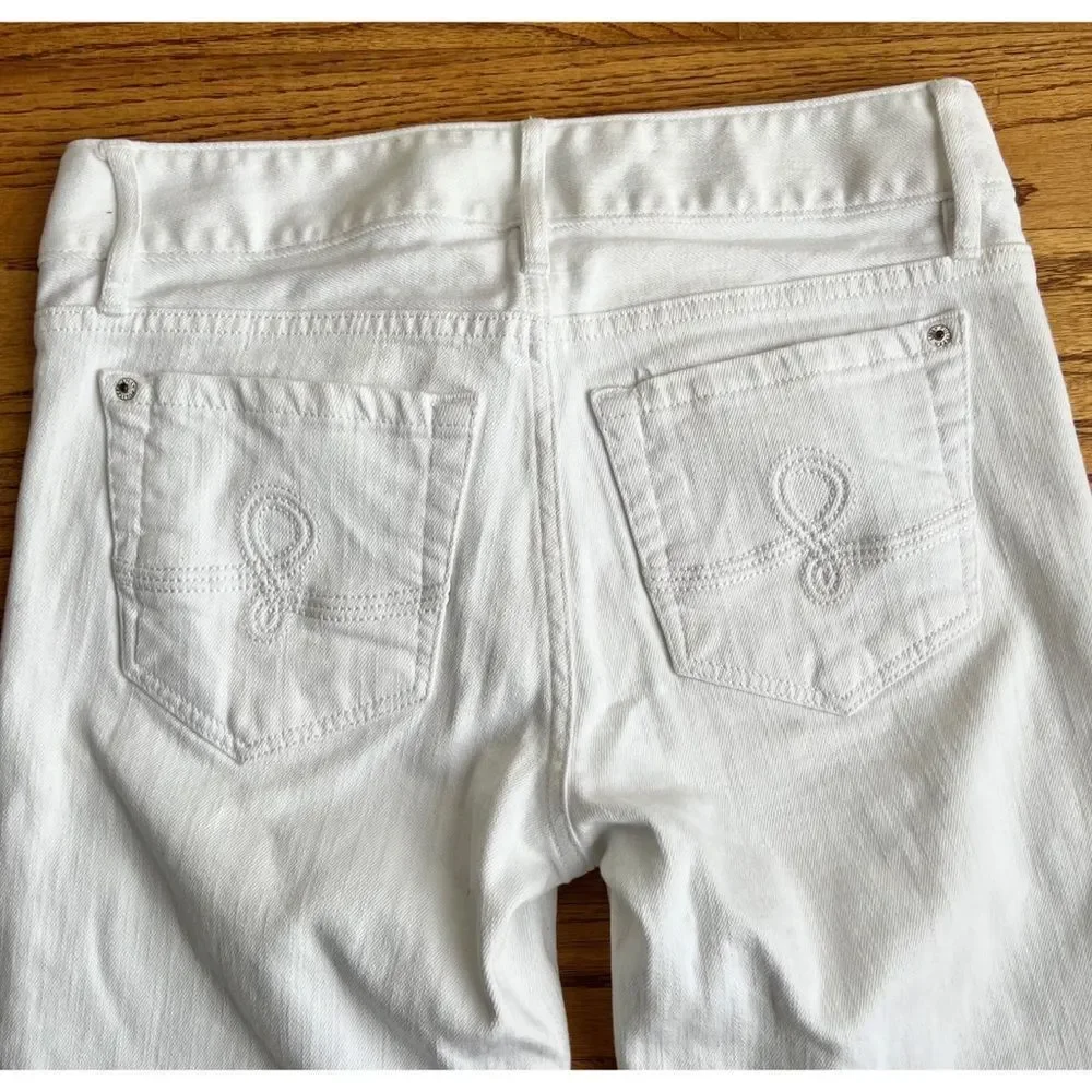 Lilly Pulitzer White Babe Bootcut Jeans Size 4 Style 26690 MSRP $148